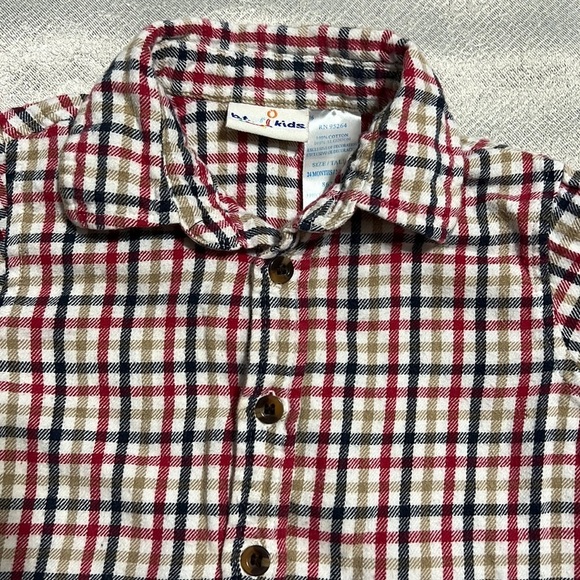 B. T. Kids Boys Toddler 24 Mos Long Sleeve Button Down - Picture 2 of 4